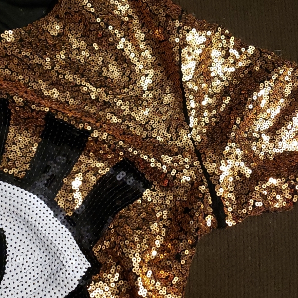 M/2 Multi Colour Sequin Short Sleeve Blouse - Picture 14 of 14